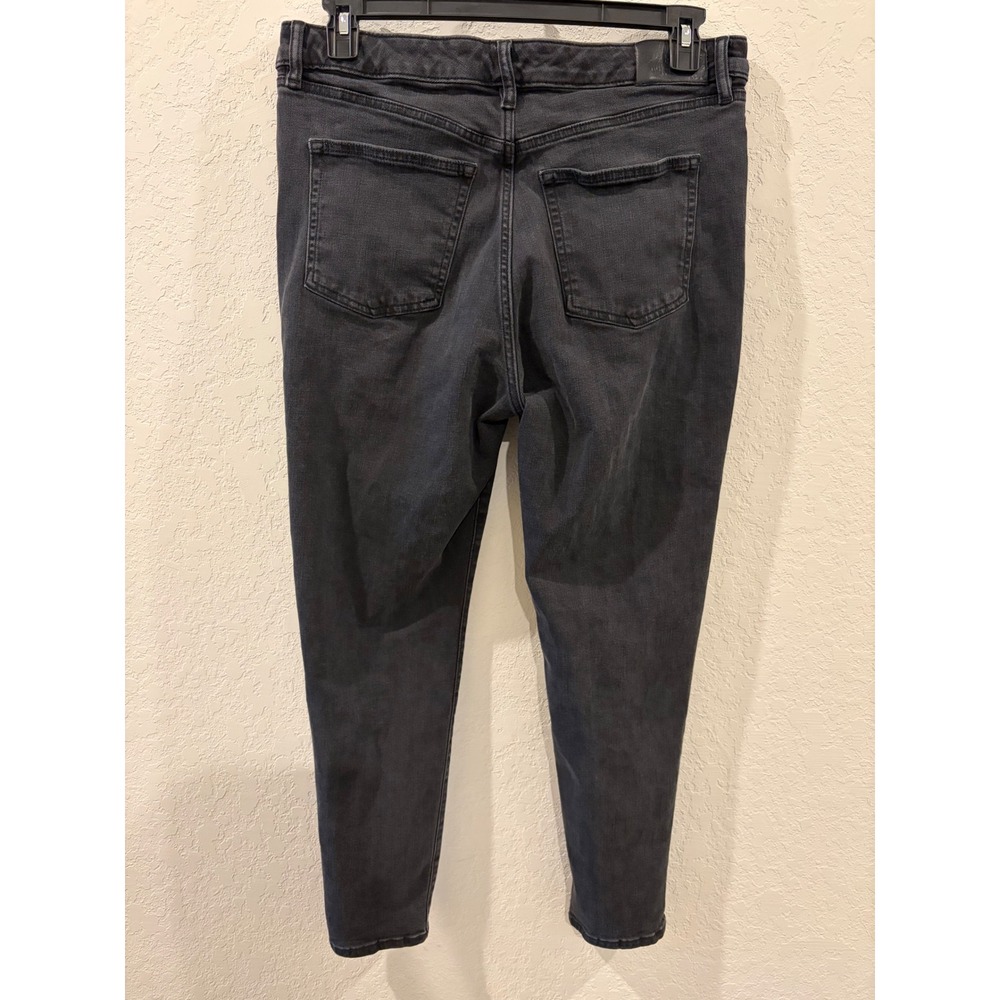 Lauren Ralph Lauren Womens Black High Rise Skinny Jeans Size 14 Faded Denim - Picture 3 of 10